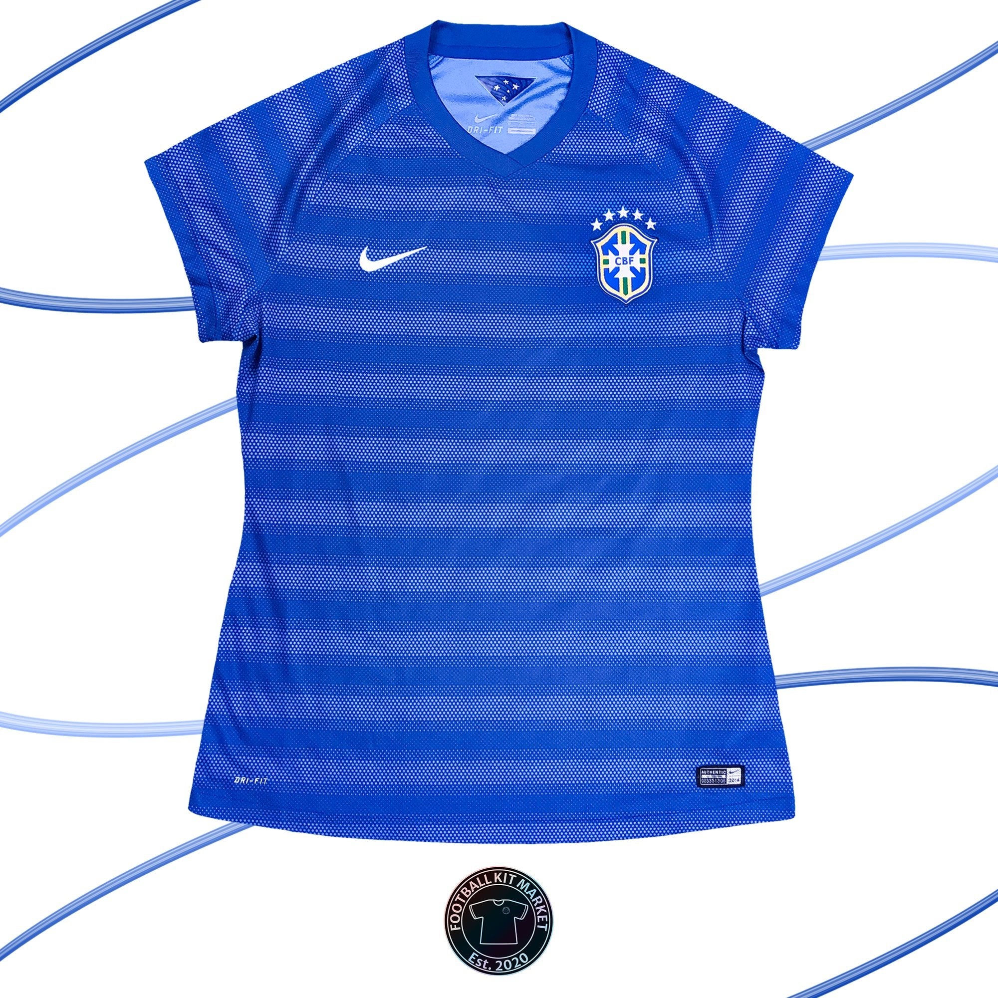 Genuine BRAZIL Away Shirt (2014-2015) - NIKE (Women's XL) - Product Image from Football Kit Market