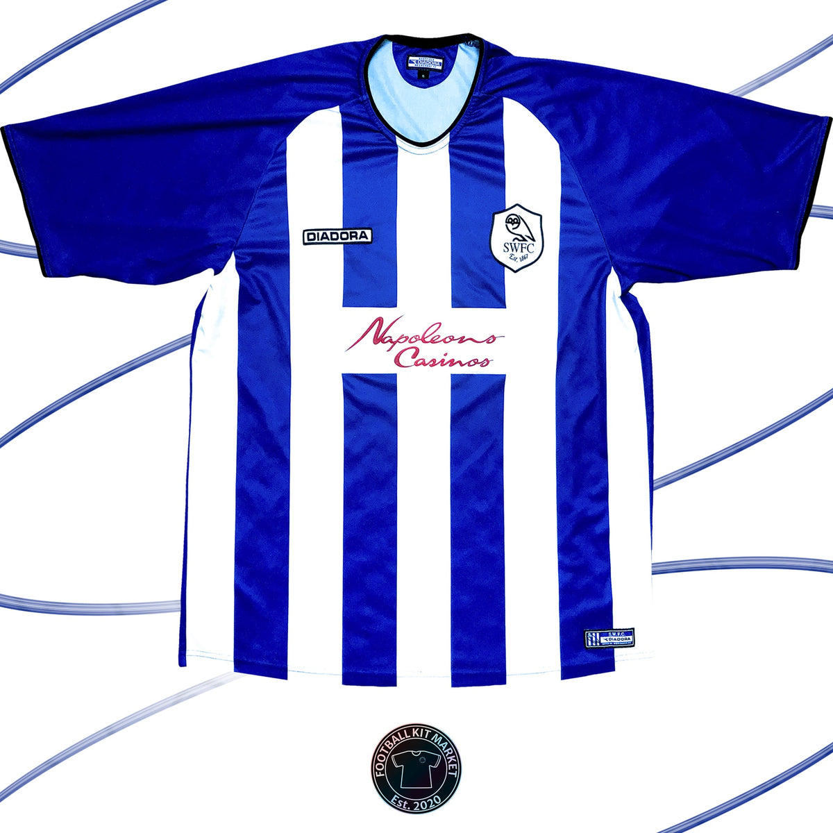 Genuine SHEFFIELD WEDNESDAY Home (2003-2005) - DIADORA (XL) - Product Image from Football Kit Market