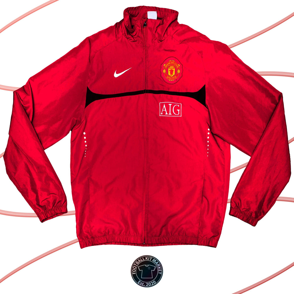 Genuine MANCHESTER UNITED Jacket (2009-2010) - NIKE (L) - Product Image from Football Kit Market
