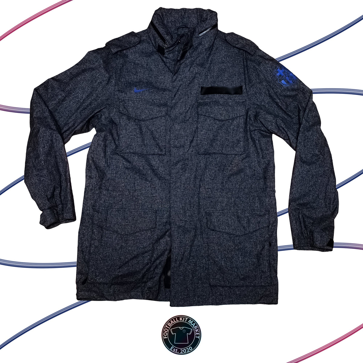 Genuine BARCELONA Military-style Jacket (2011-2012) - NIKE (M) - Product Image from Football Kit Market