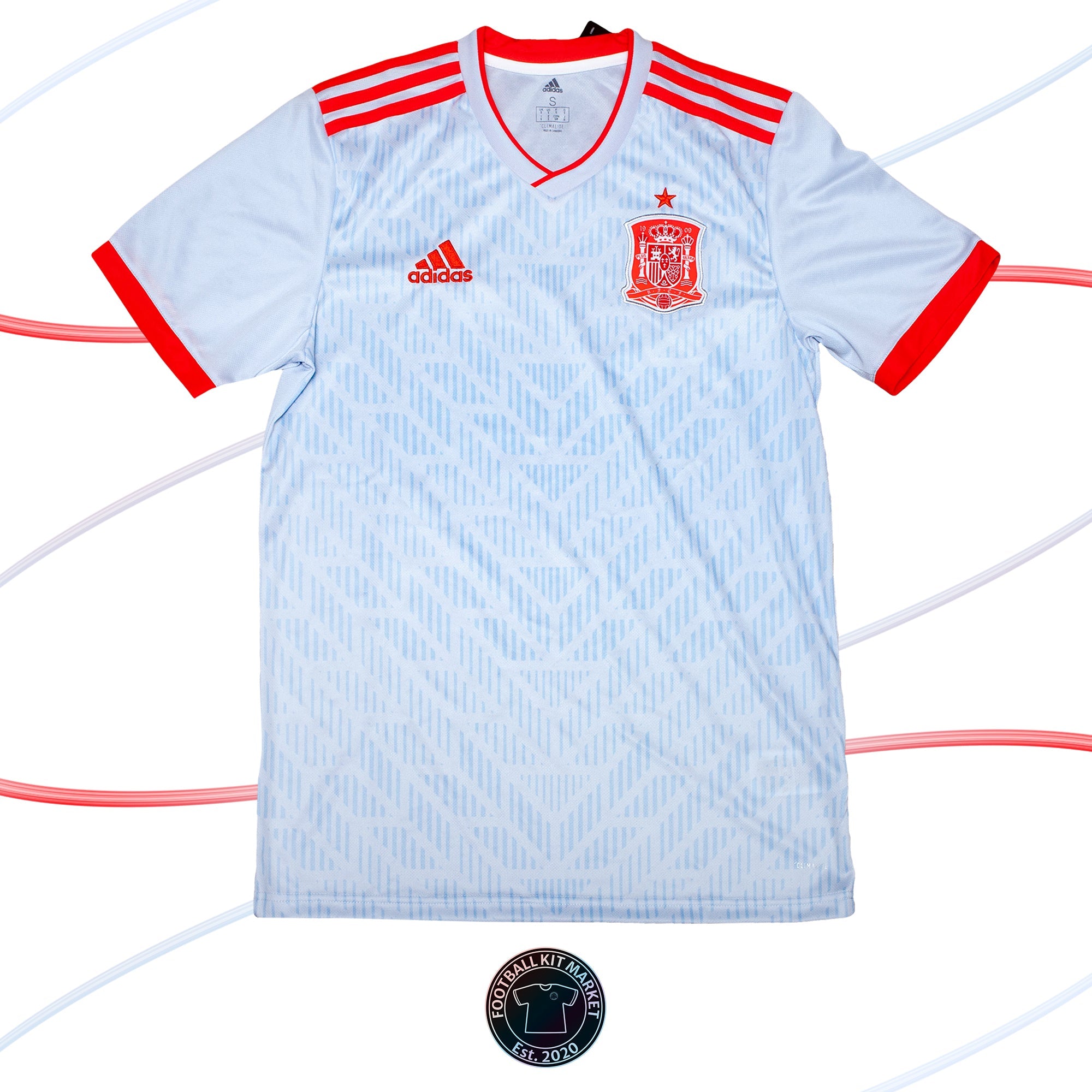 Genuine SPAIN Away Shirt (2018-2019) - ADIDAS (S) - Product Image from Football Kit Market