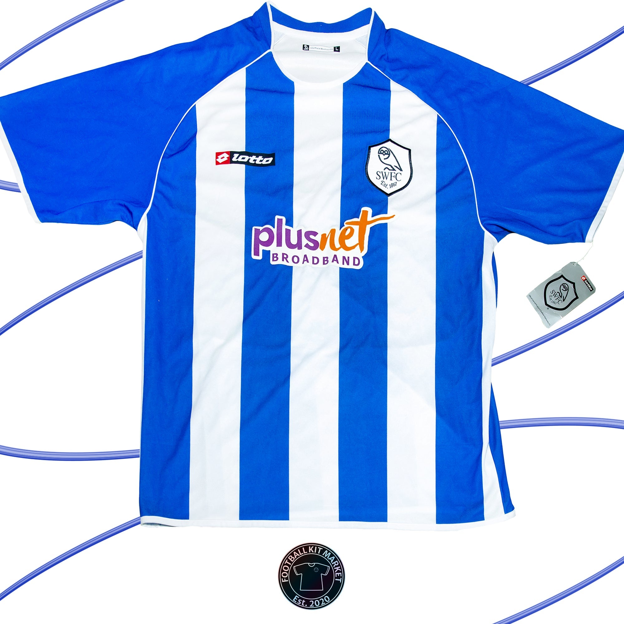 Genuine SHEFFIELD WEDNESDAY Home (2007-2008) - LOTTO (L) - Product Image from Football Kit Market