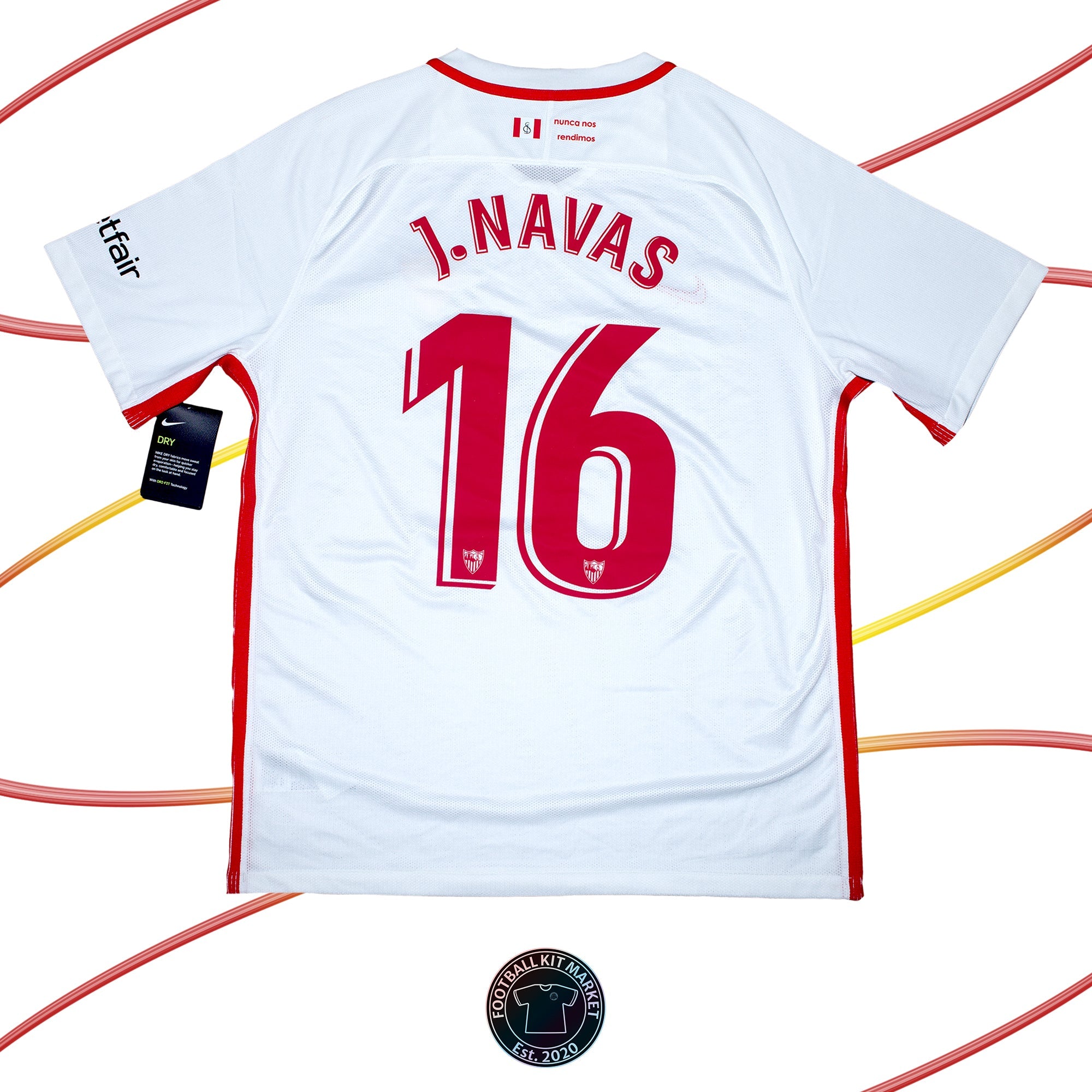 Genuine SEVILLA Home J.NAVAS (2018-2019) - NIKE (XL) - Product Image from Football Kit Market