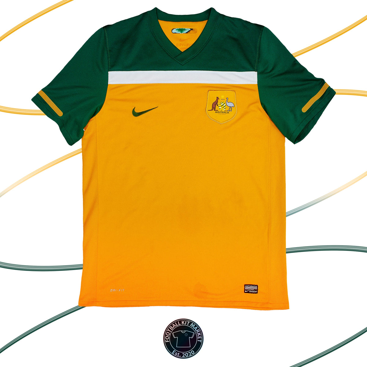 Genuine AUSTRALIA Home Shirt (2010-2012) - NIKE (L) - Product Image from Football Kit Market