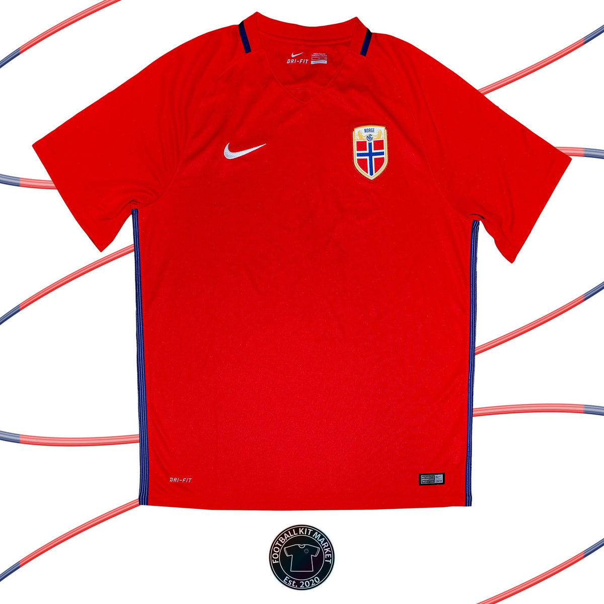 Genuine NORWAY Home (2016-2018) - NIKE (XL) - Product Image from Football Kit Market