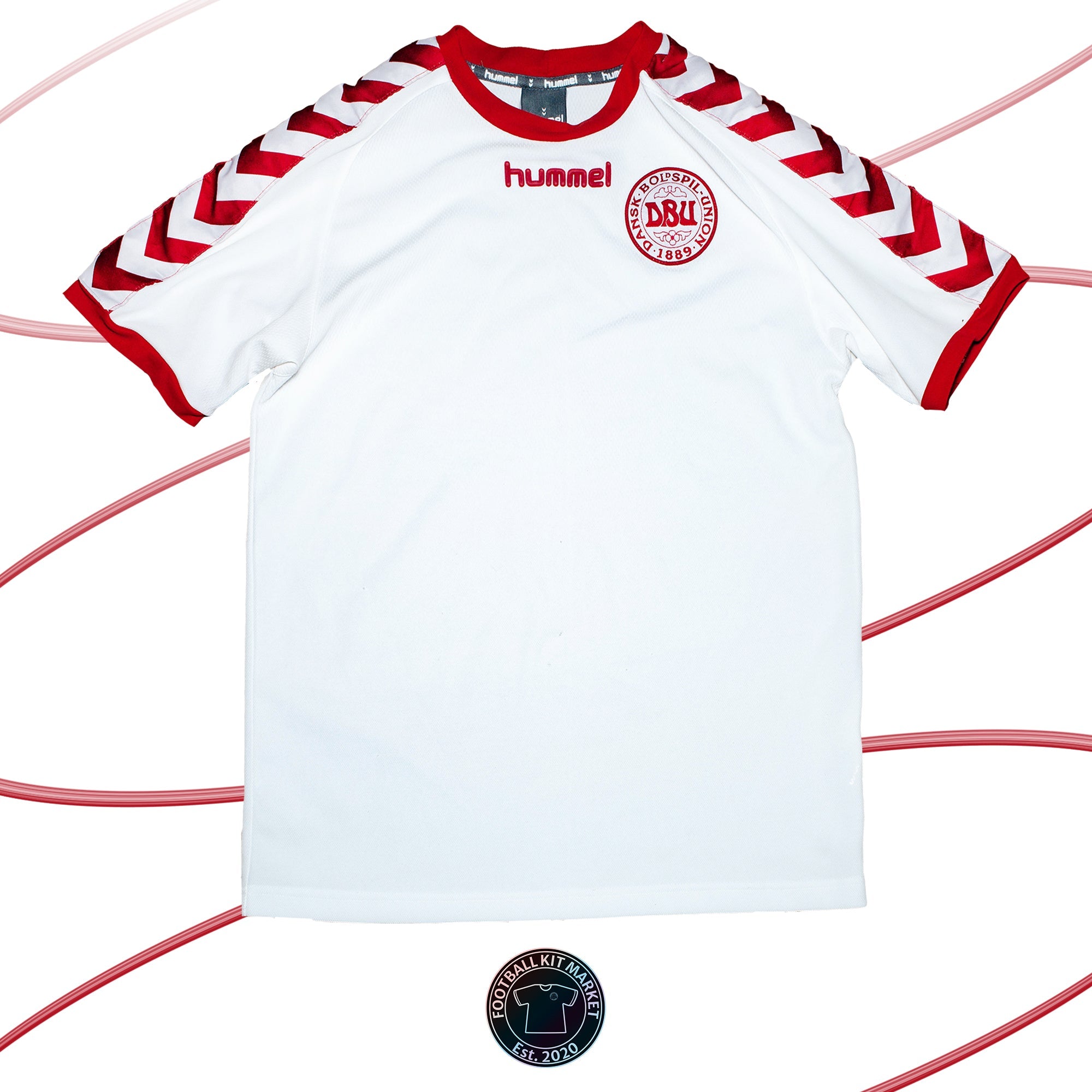 Genuine DENMARK Away Shirt (2002-2003) - HUMMEL (M) - Product Image from Football Kit Market
