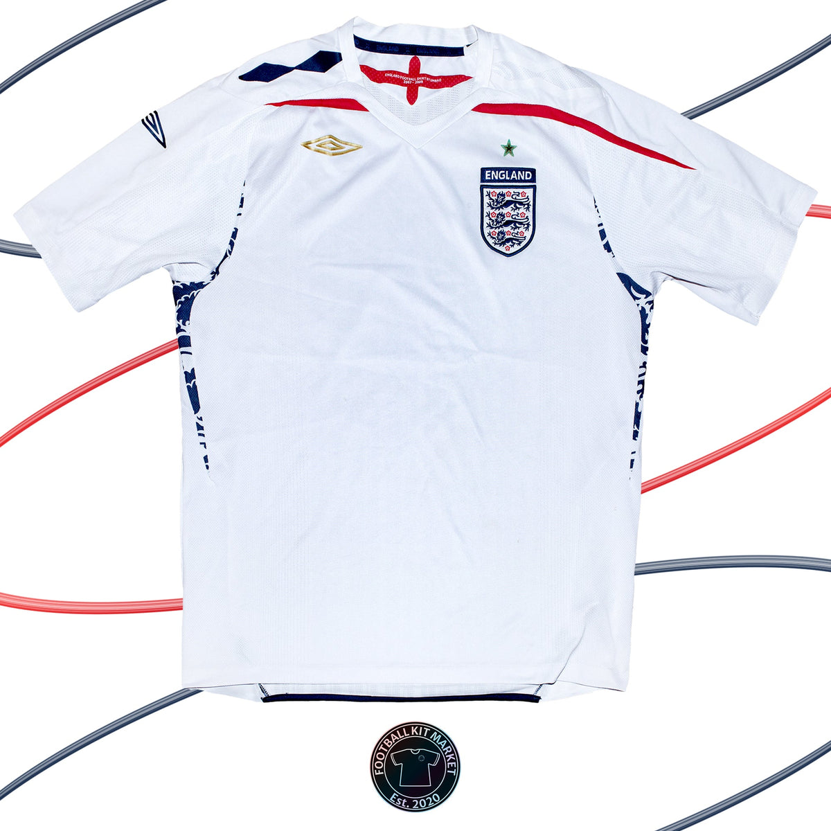 Genuine ENGLAND Home (2007-2009) - UMBRO (XL) - Product Image from Football Kit Market