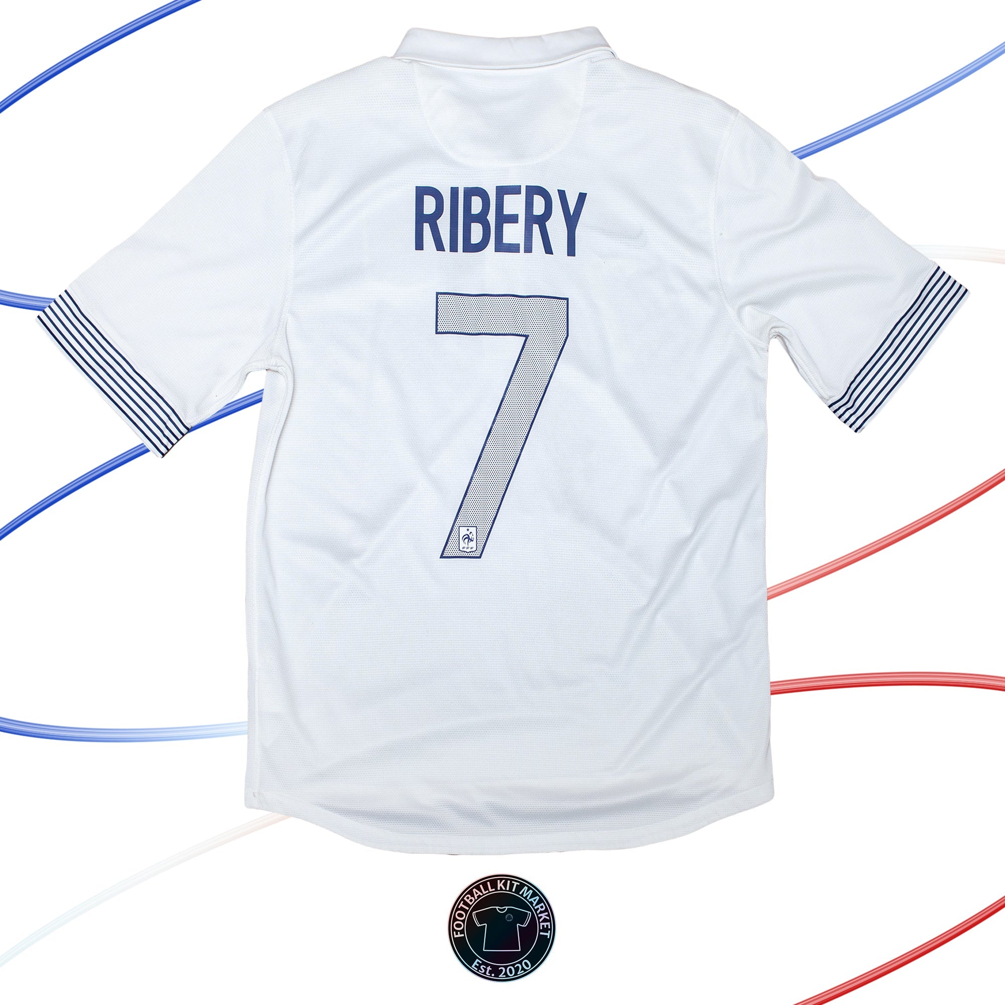 Genuine FRANCE Away Shirt RIBERY (2012-2014) - ADIDAS (L) - Product Image from Football Kit Market