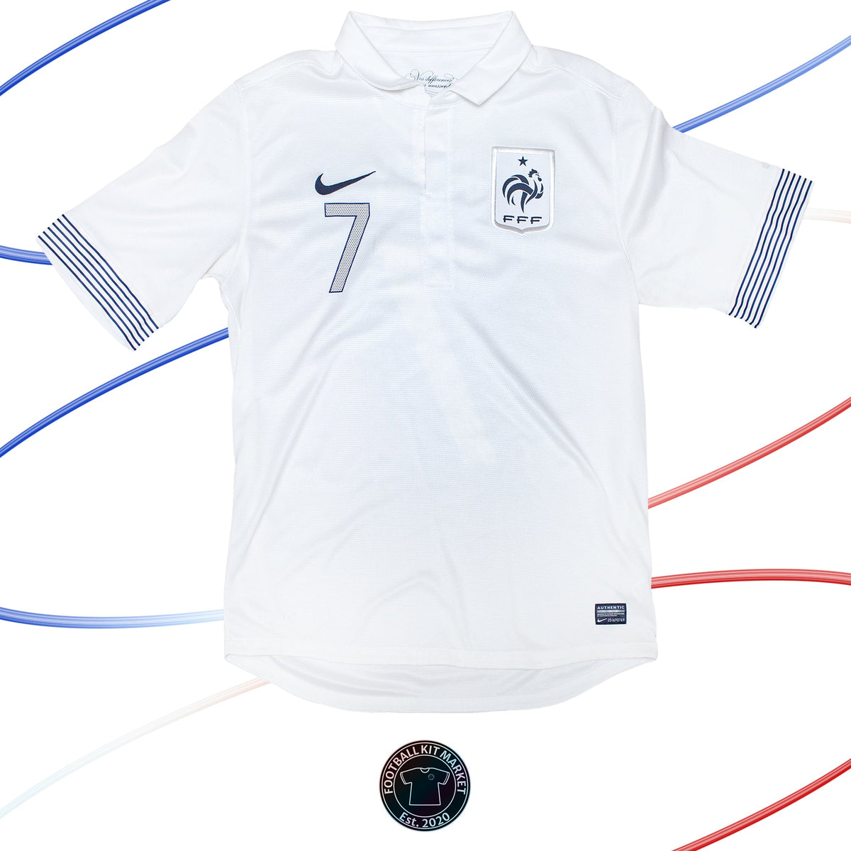 Genuine FRANCE Away Shirt RIBERY (2012-2014) - ADIDAS (L) - Product Image from Football Kit Market