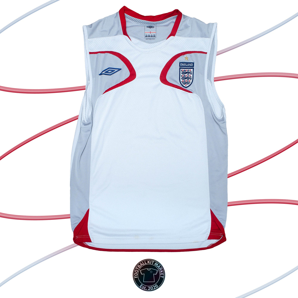 Genuine ENGLAND Training Vest (2006) - UMBRO (XL) - Product Image from Football Kit Market