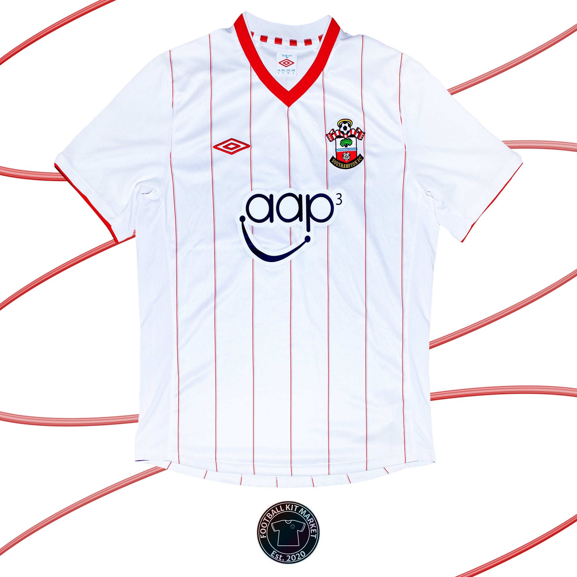 Genuine SOUTHAMPTON Away Shirt (2012-2013) - UMBRO (L) - Product Image from Football Kit Market