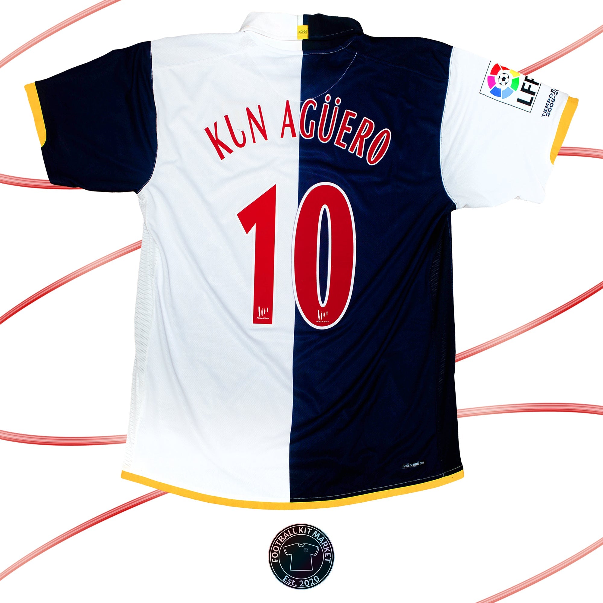 Genuine ATLETICO MADRID Away Shirt KUN AGUERO (2006-2007) - NIKE (XXL) - Product Image from Football Kit Market
