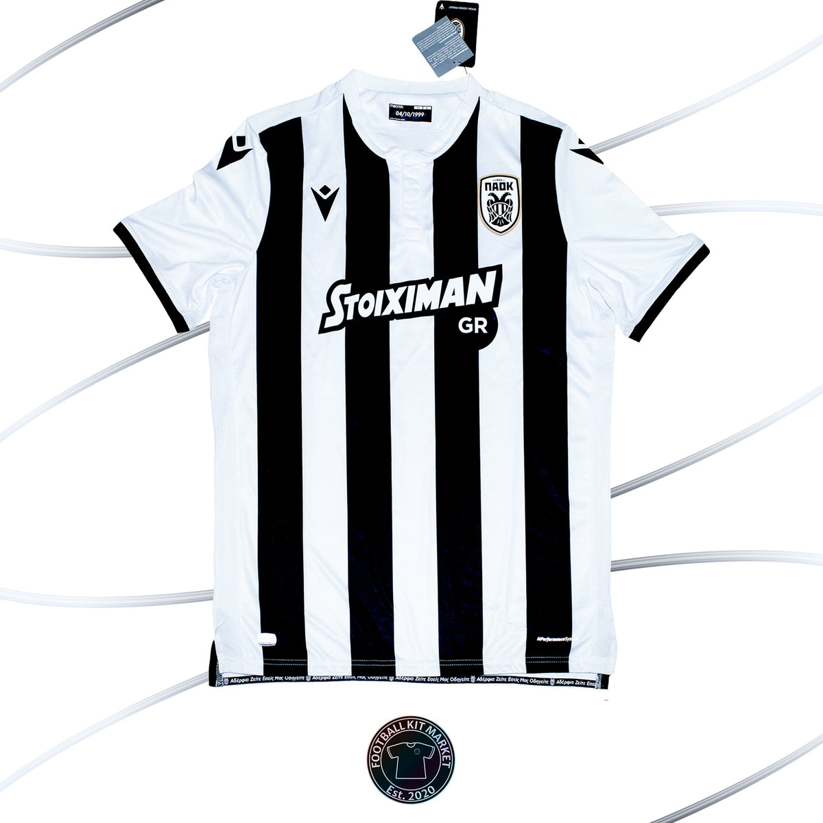 Genuine PAOK Home (2019-2020) - MACRON (XL) - Product Image from Football Kit Market