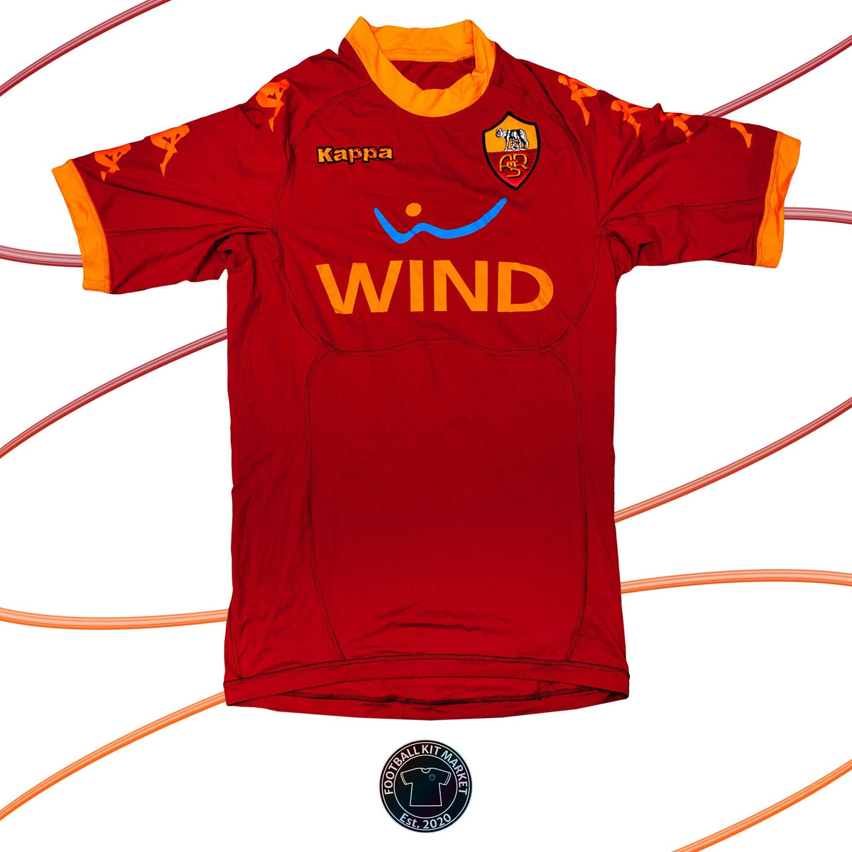 Genuine ROMA Home Shirt (2010-2011) - KAPPA (M) - Product Image from Football Kit Market