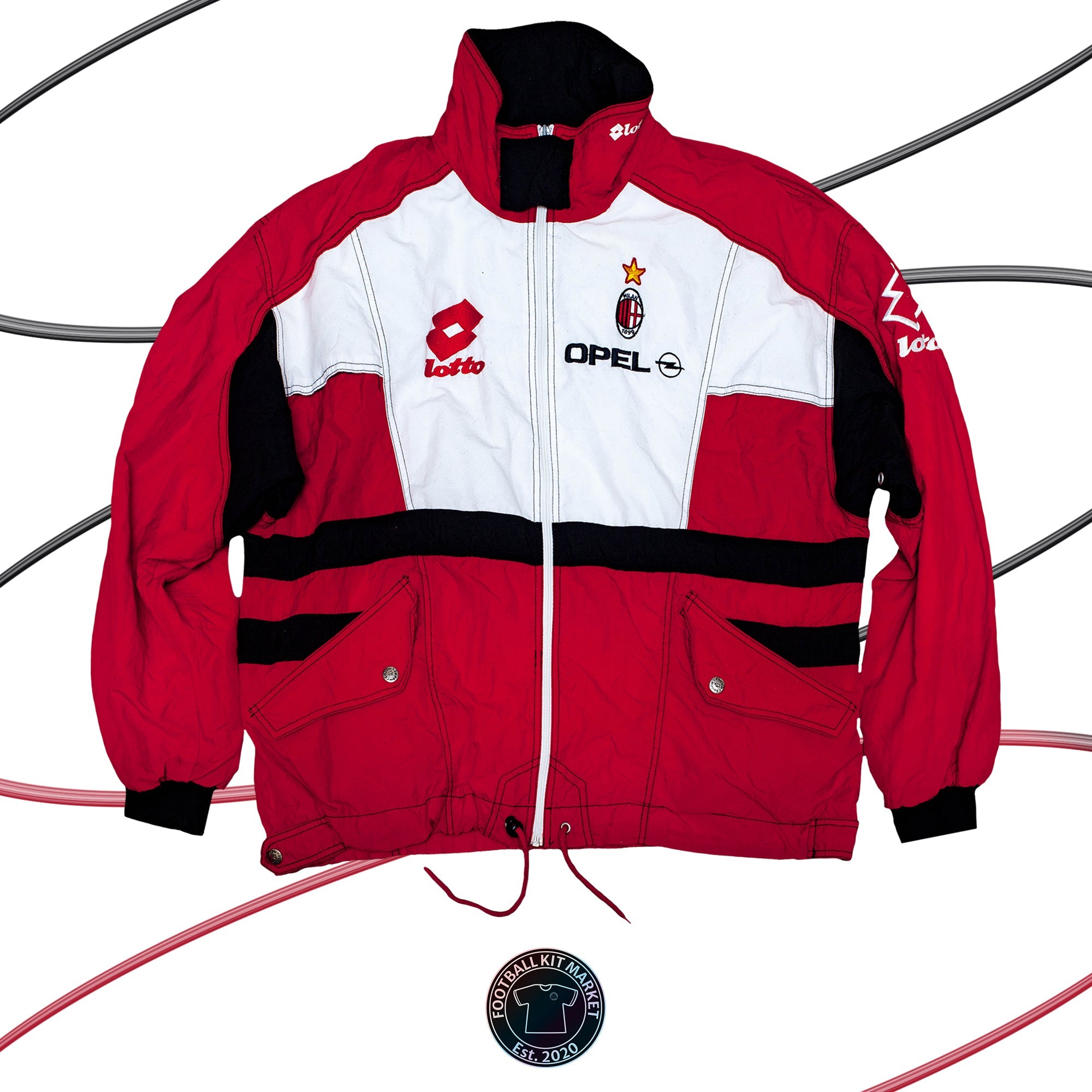 Genuine AC MILAN Jacket (1990s) - LOTTO (XXL) - Product Image from Football Kit Market