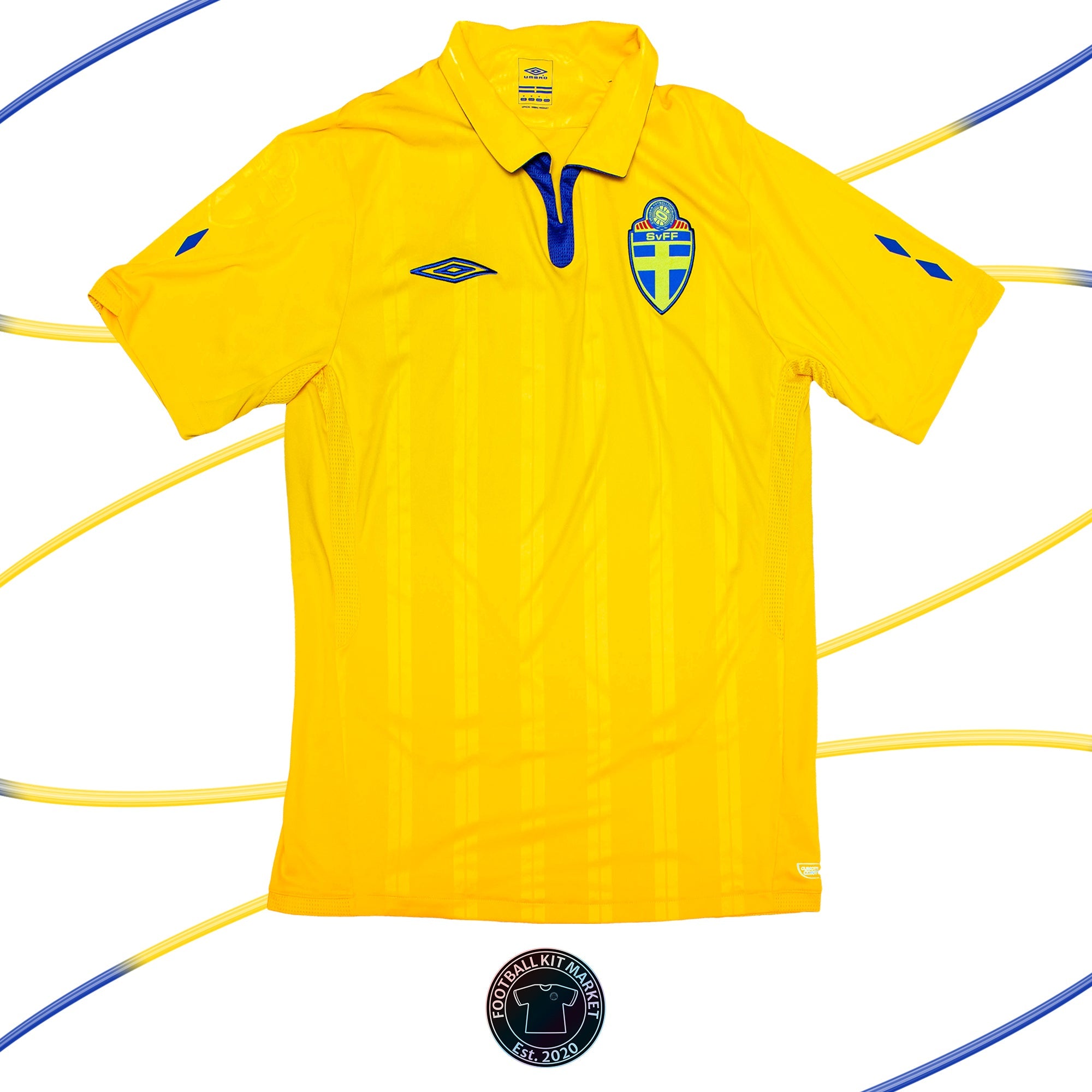 Genuine SWEDEN Home (2009-2010) - UMBRO (M) - Product Image from Football Kit Market