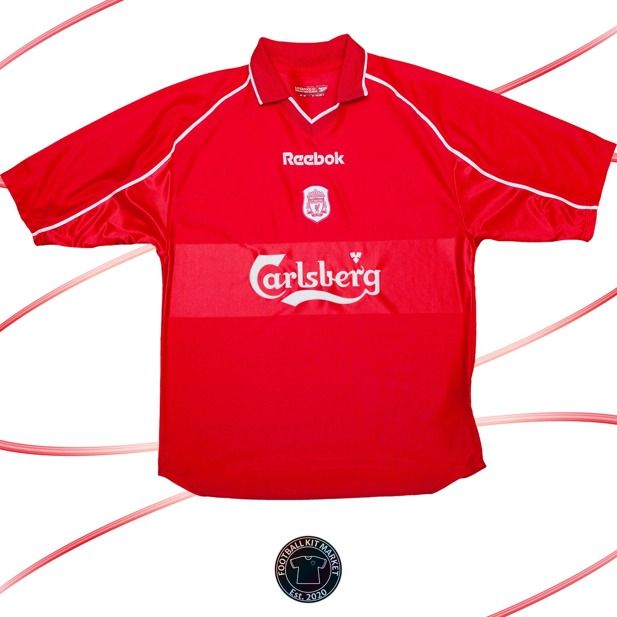 Genuine LIVERPOOL Home Shirt (2000-2002) - REEBOK (M) - Product Image from Football Kit Market