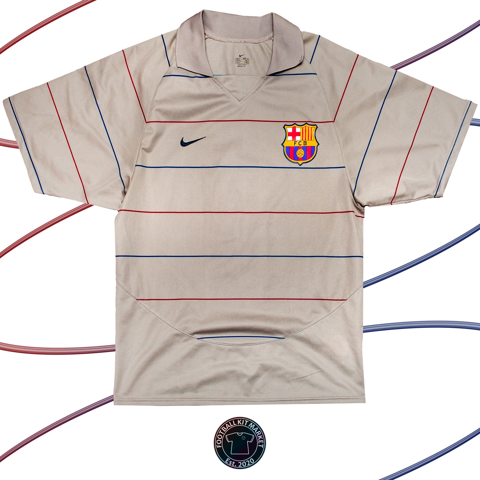 Genuine BARCELONA Away Shirt (2003-2004) - NIKE (M) - Product Image from Football Kit Market