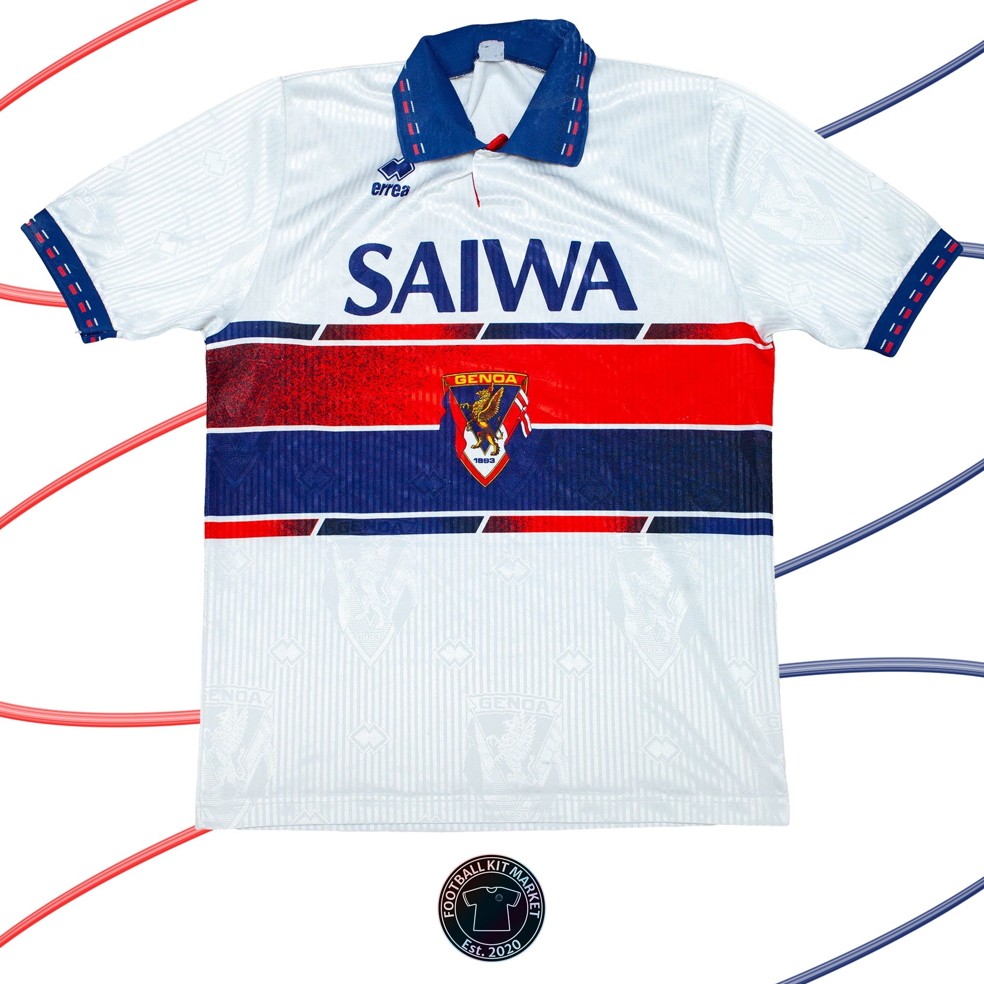 Genuine GENOA Away Shirt (1992-1993) - ERREA (M) - Product Image from Football Kit Market