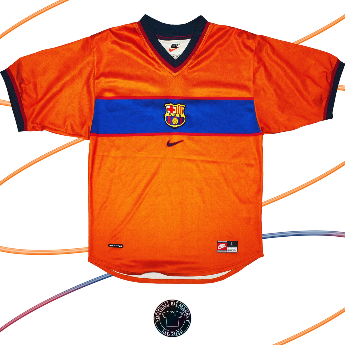 Genuine BARCELONA Away (1998-1999) - NIKE (L) - Product Image from Football Kit Market