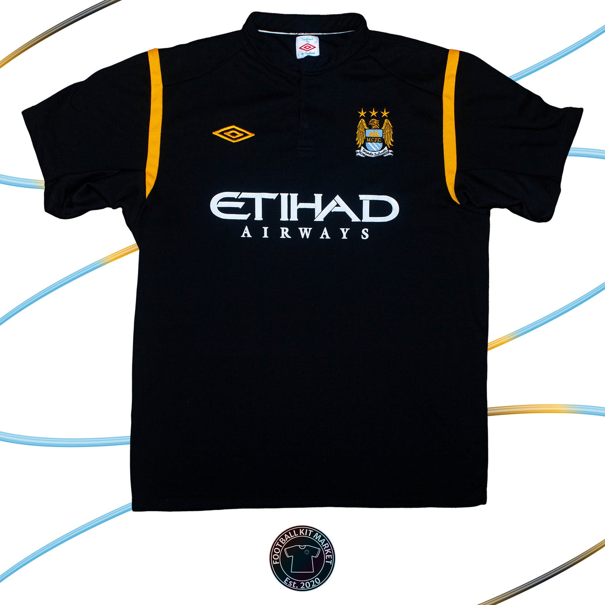 Genuine MANCHESTER CITY Away Shirt (2009-2010) - UMBRO (XL) - Product Image from Football Kit Market
