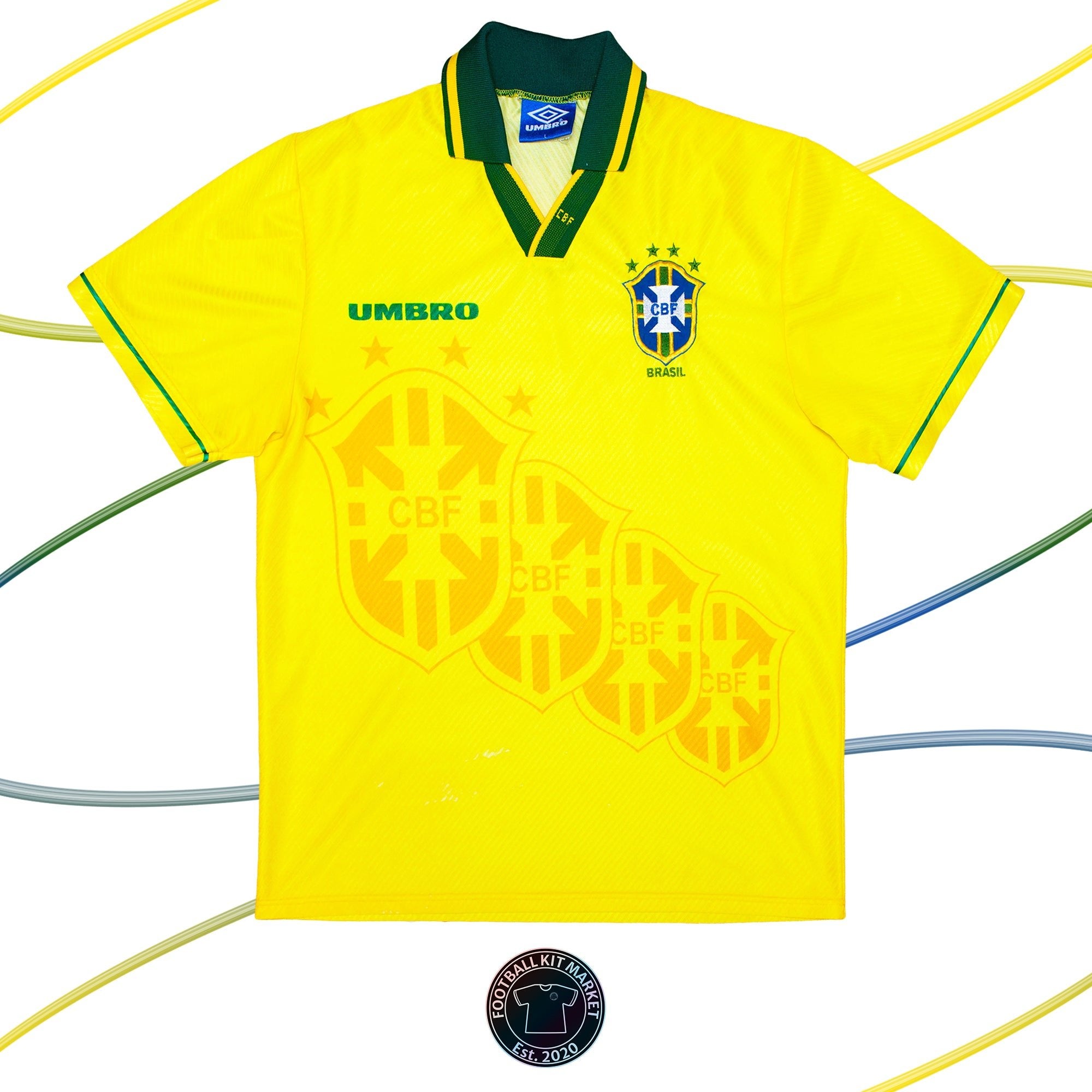Genuine BRAZIL Home (1994-1995) - UMBRO (L) - Product Image from Football Kit Market