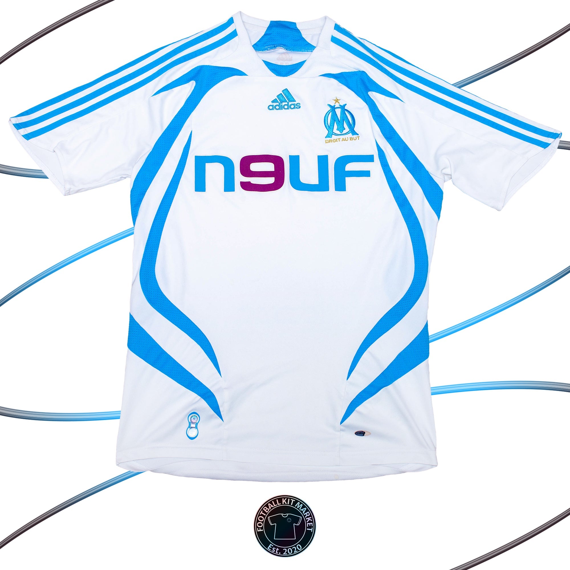 Genuine MARSEILLE Home Shirt (2007-2008) - ADIDAS (S) - Product Image from Football Kit Market