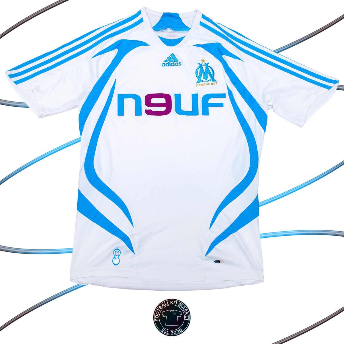 Genuine MARSEILLE Home Shirt (2007-2008) - ADIDAS (S) - Product Image from Football Kit Market