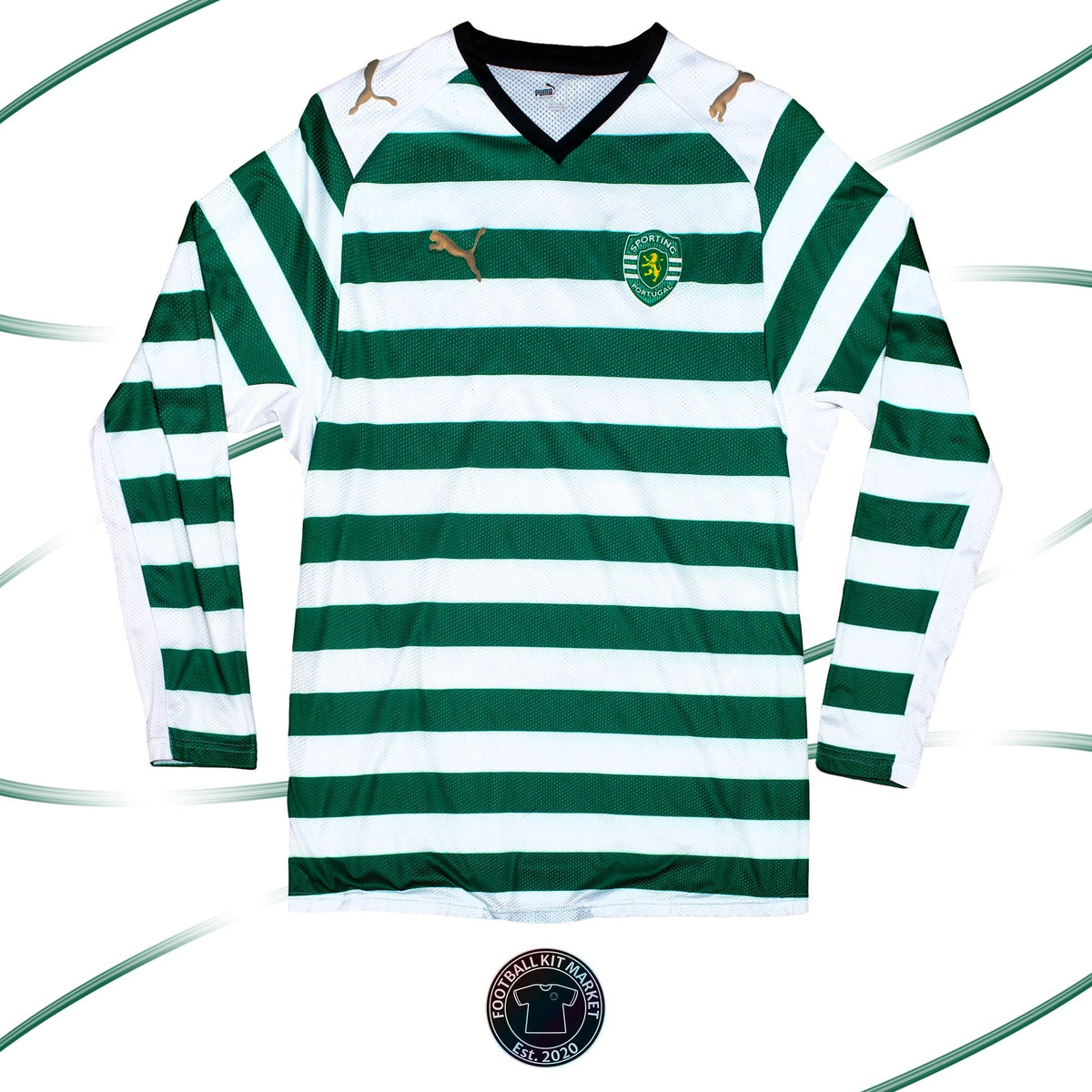 Genuine SPORTING CLUB (LISBON) Home Shirt (2008-2009) - PUMA (L) - Product Image from Football Kit Market