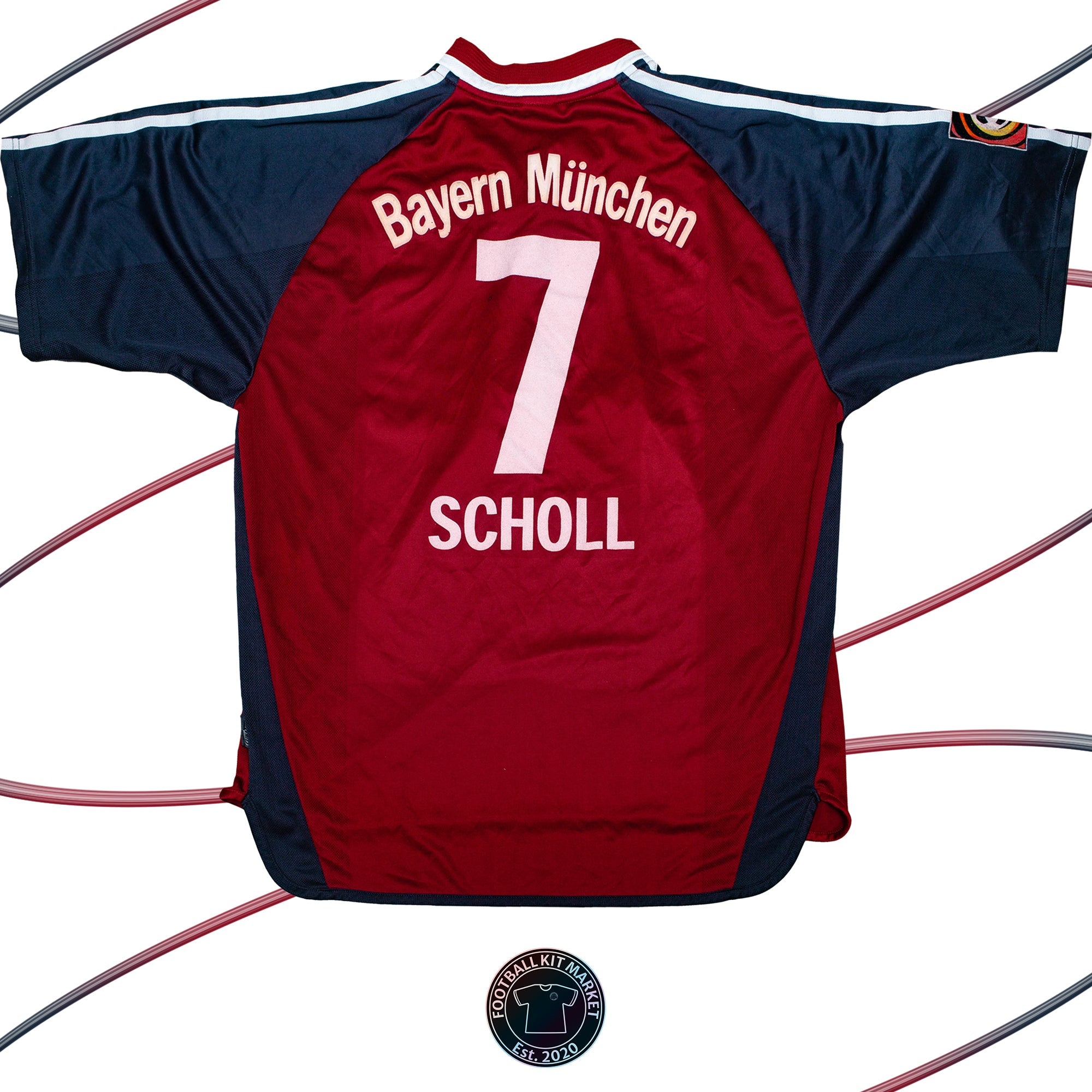 Genuine BAYERN MUNICH Away SCHOLL (2001-2002) - ADIDAS (XXL) - Product Image from Football Kit Market