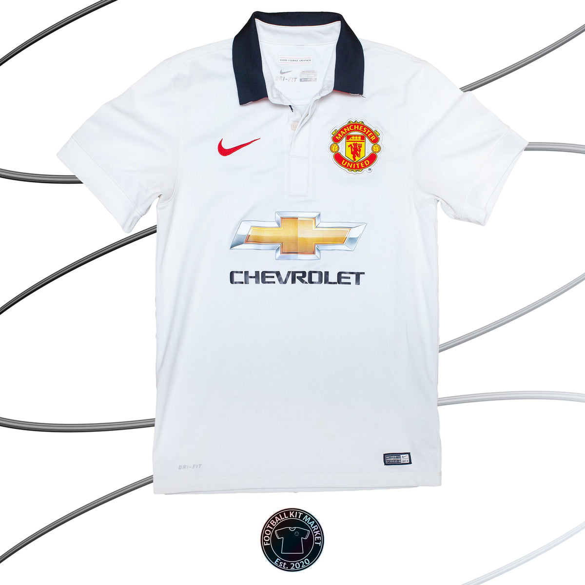 Genuine MANCHESTER UNITED Away Shirt (2014-2015) - NIKE (S) - Product Image from Football Kit Market