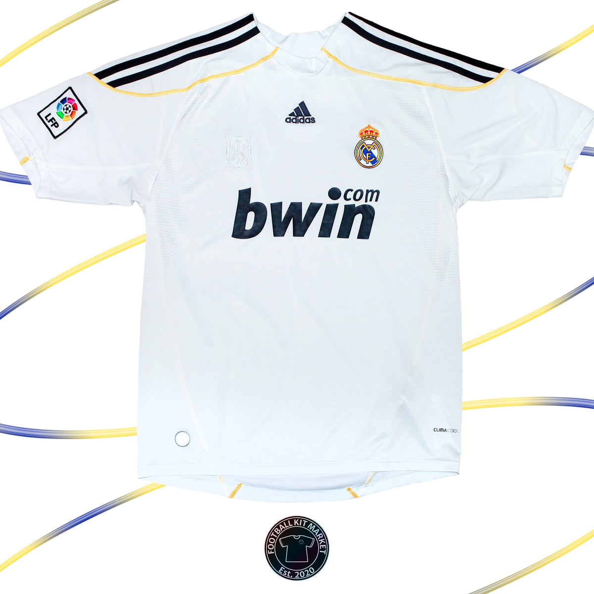 Genuine REAL MADRID Home Shirt (2009-2010) - ADIDAS (XL) - Product Image from Football Kit Market