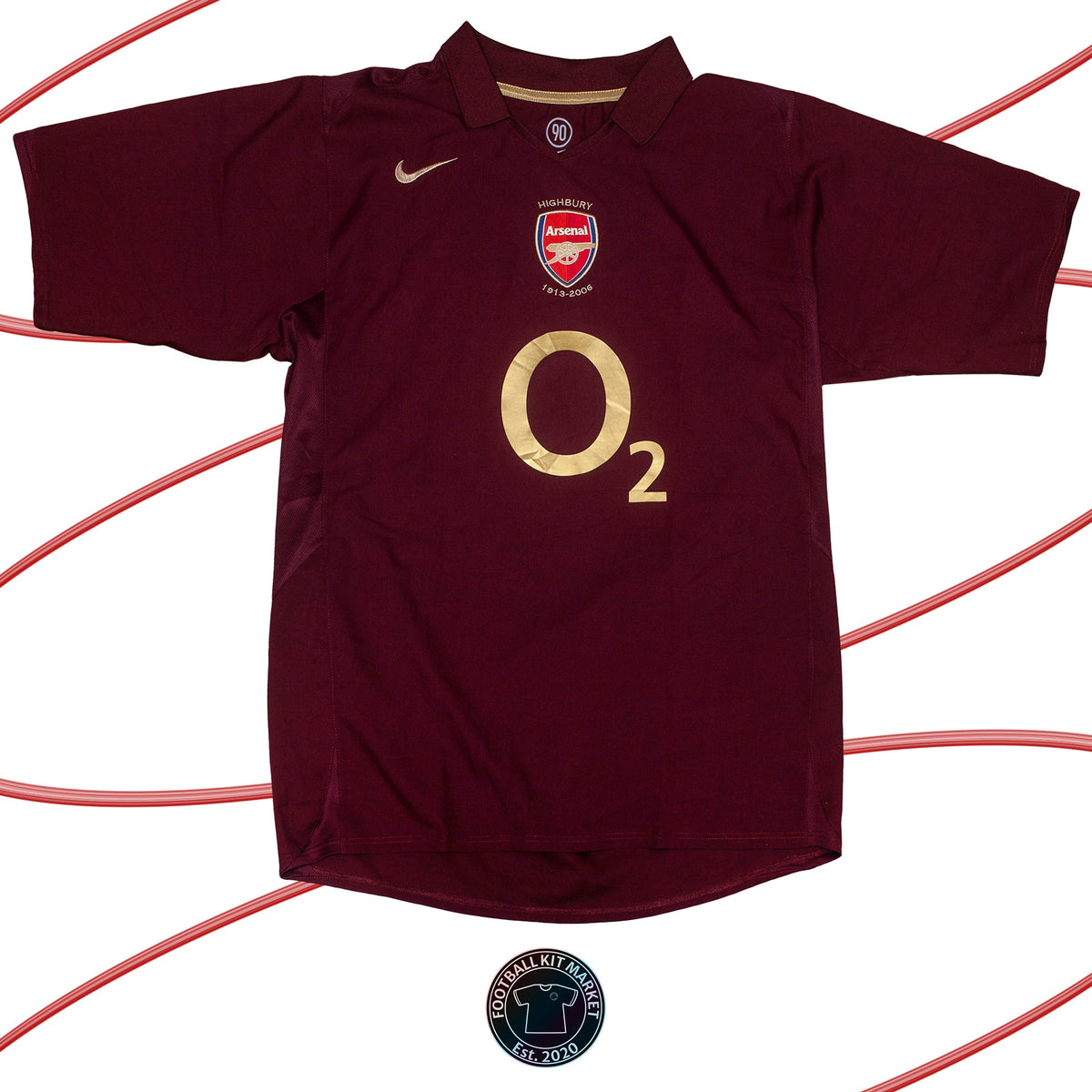 Genuine ARSENAL Home (2005-2006) - NIKE (XL) - Product Image from Football Kit Market