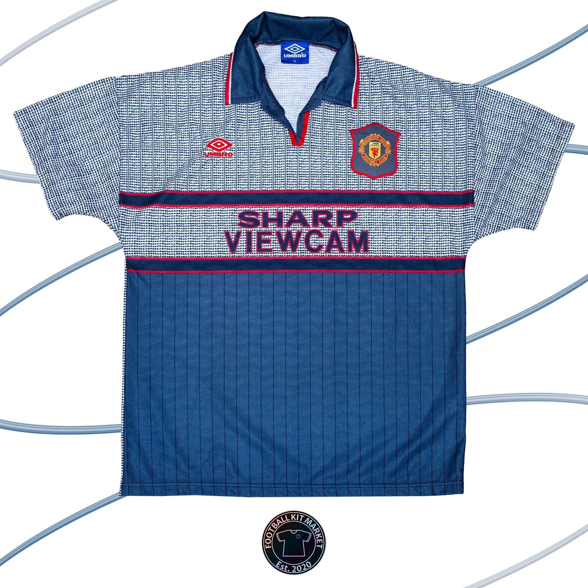 Genuine MANCHESTER UNITED Away Shirt (1995-1996) - UMBRO (XL) - Product Image from Football Kit Market