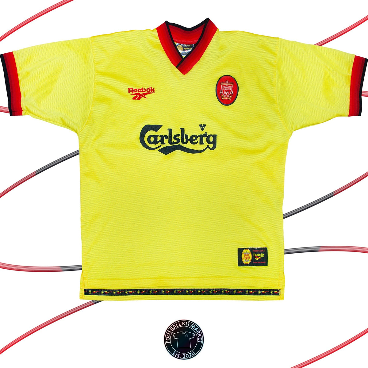 Genuine LIVERPOOL Away Shirt (1997-1998) - REEBOK (L) - Product Image from Football Kit Market