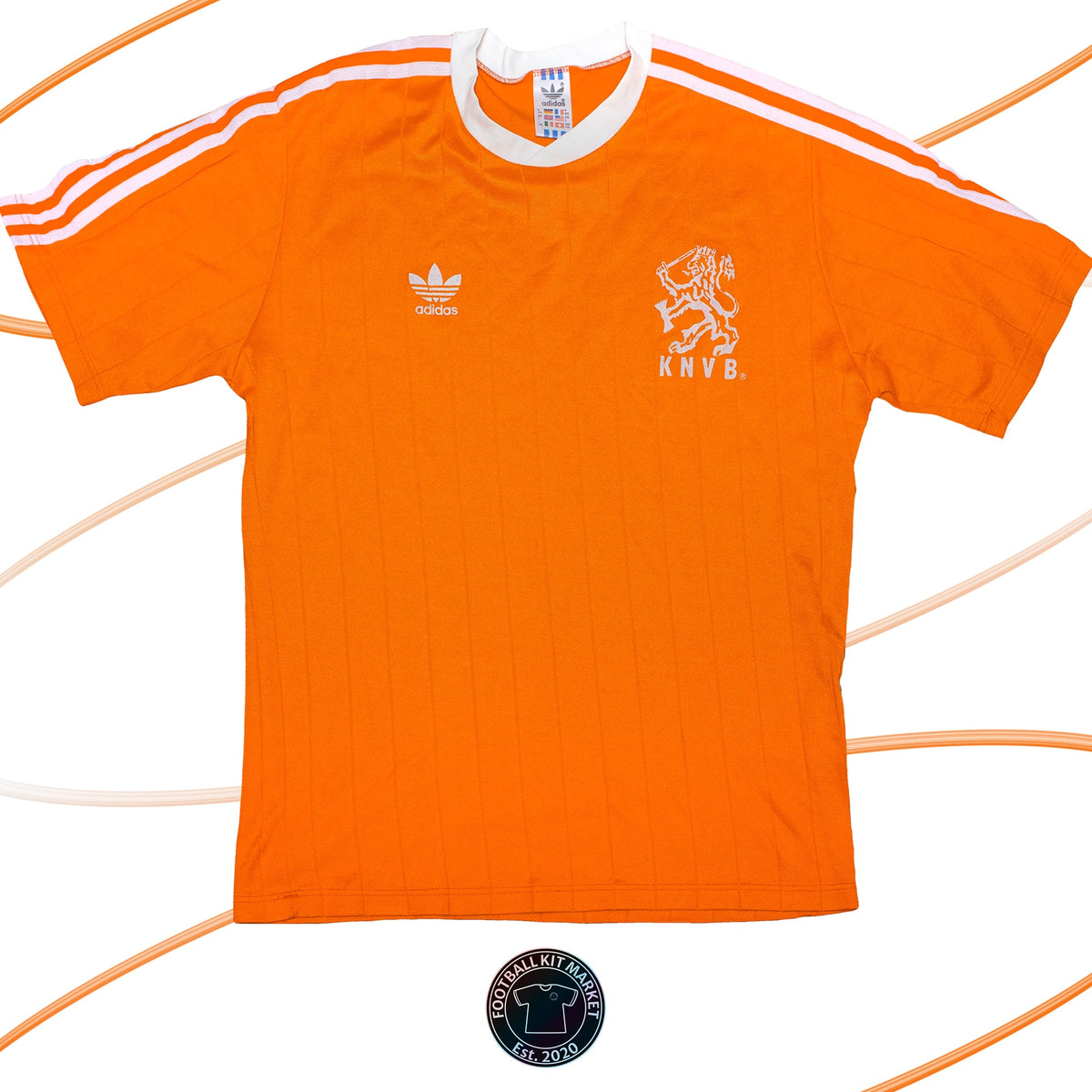 Genuine NETHERLANDS Home Shirt (1982-1983) - ADIDAS (L) - Product Image from Football Kit Market