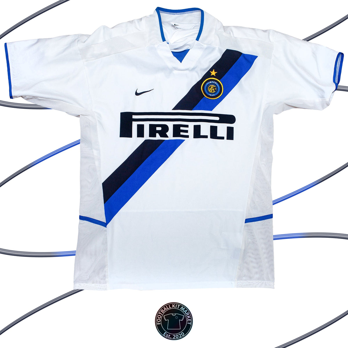 Genuine INTER MILAN Away Shirt (2002-2003) - NIKE (S) - Product Image from Football Kit Market