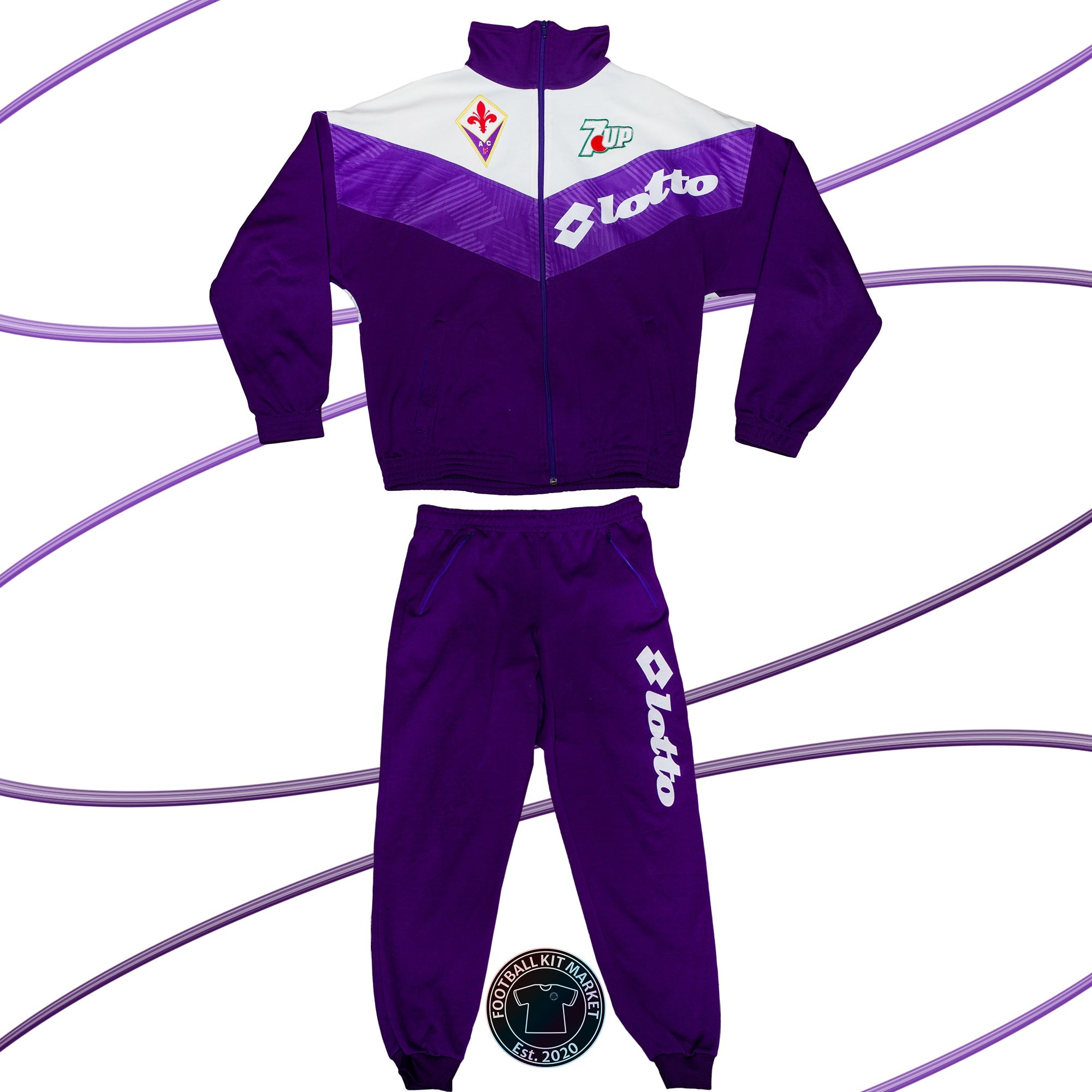 Genuine FIORENTINA Tracksuit (1992-1993) - LOTTO (L) - Product Image from Football Kit Market