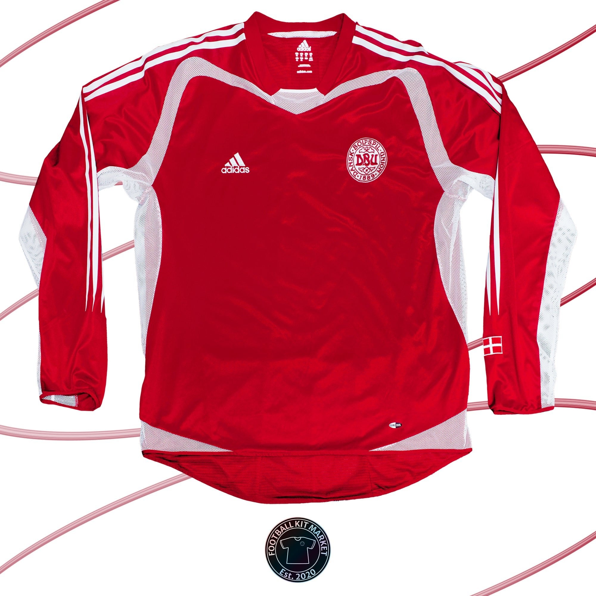 Genuine DENMARK Home Shirt (2004-2006) - ADIDAS (XXL) - Product Image from Football Kit Market