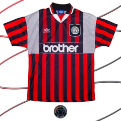 Genuine MANCHESTER CITY Away Shirt (1994-1996) - UMBRO (L) - Product Image from Football Kit Market