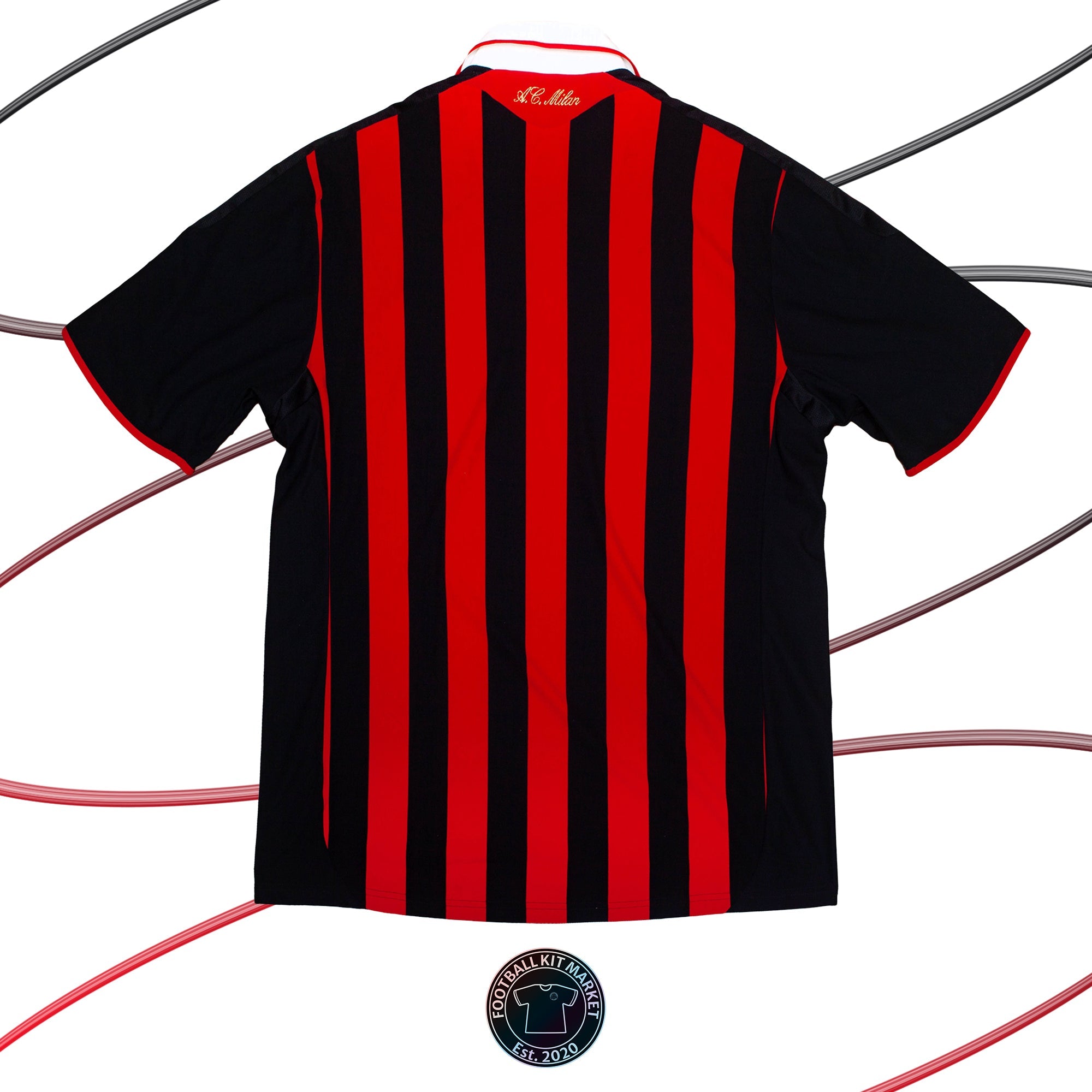 Genuine AC MILAN Home Shirt (2009-2010) - ADIDAS (XL) - Product Image from Football Kit Market