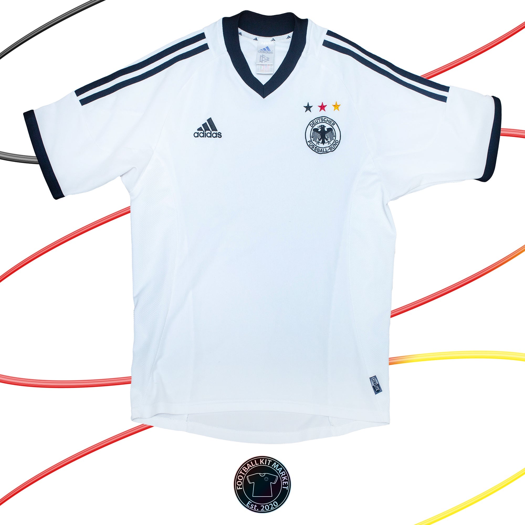 Genuine GERMANY Home Shirt (2002-2004) - ADIDAS (S) - Product Image from Football Kit Market