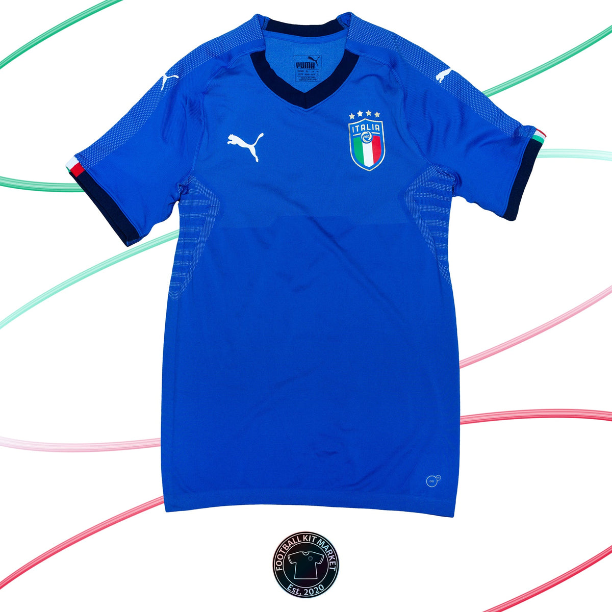Genuine ITALY Home Shirt (2018-2019) - PUMA (XL) - Product Image from Football Kit Market