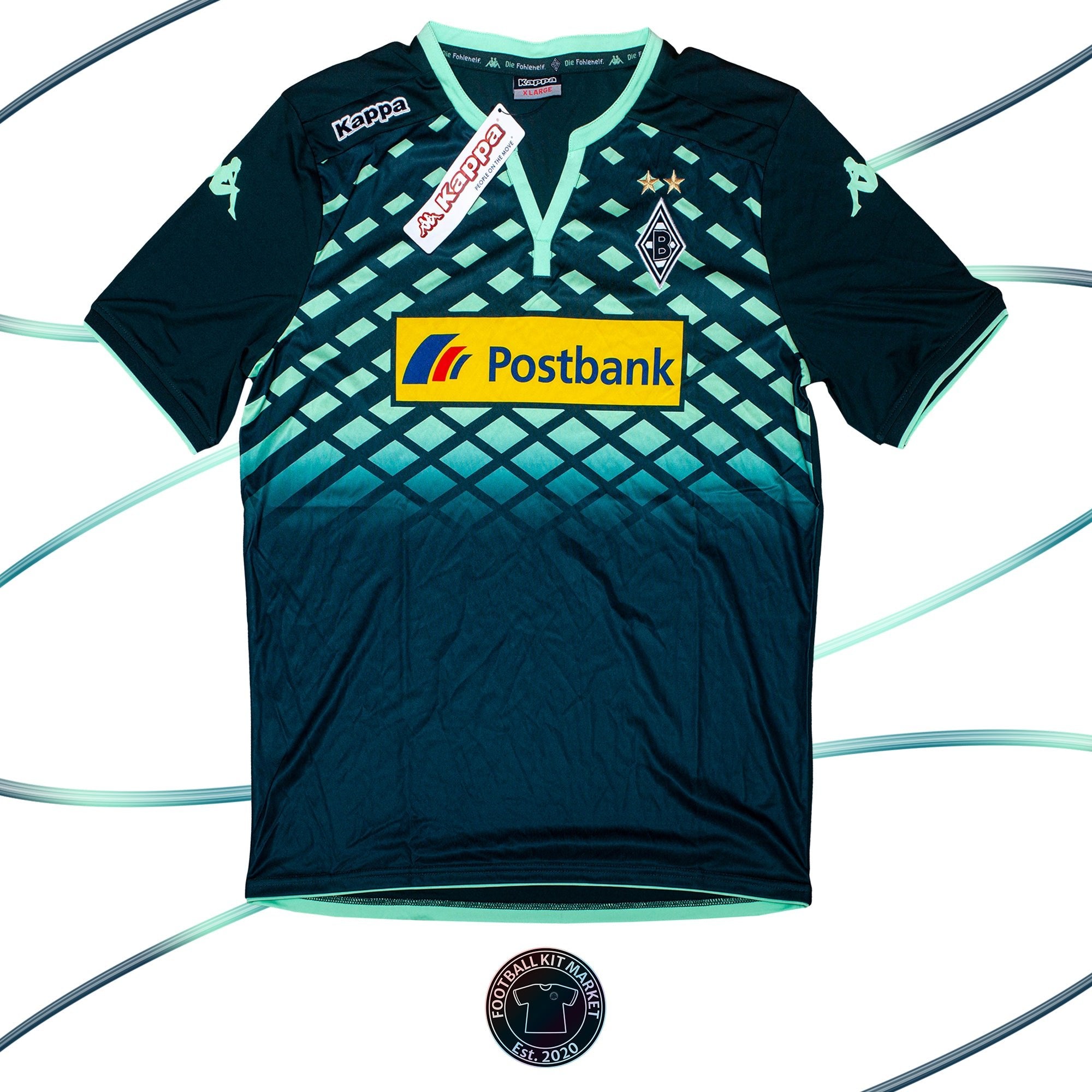 Genuine BORUSSIA MONCHENGLADBACH Away Shirt (2015-2016) - KAPPA (XL) - Product Image from Football Kit Market