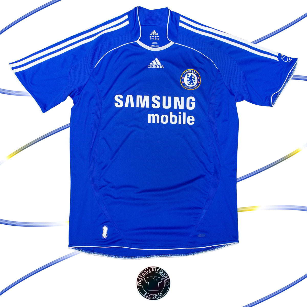 Genuine CHELSEA Home Shirt (2006-2008) - ADIDAS (L) - Product Image from Football Kit Market