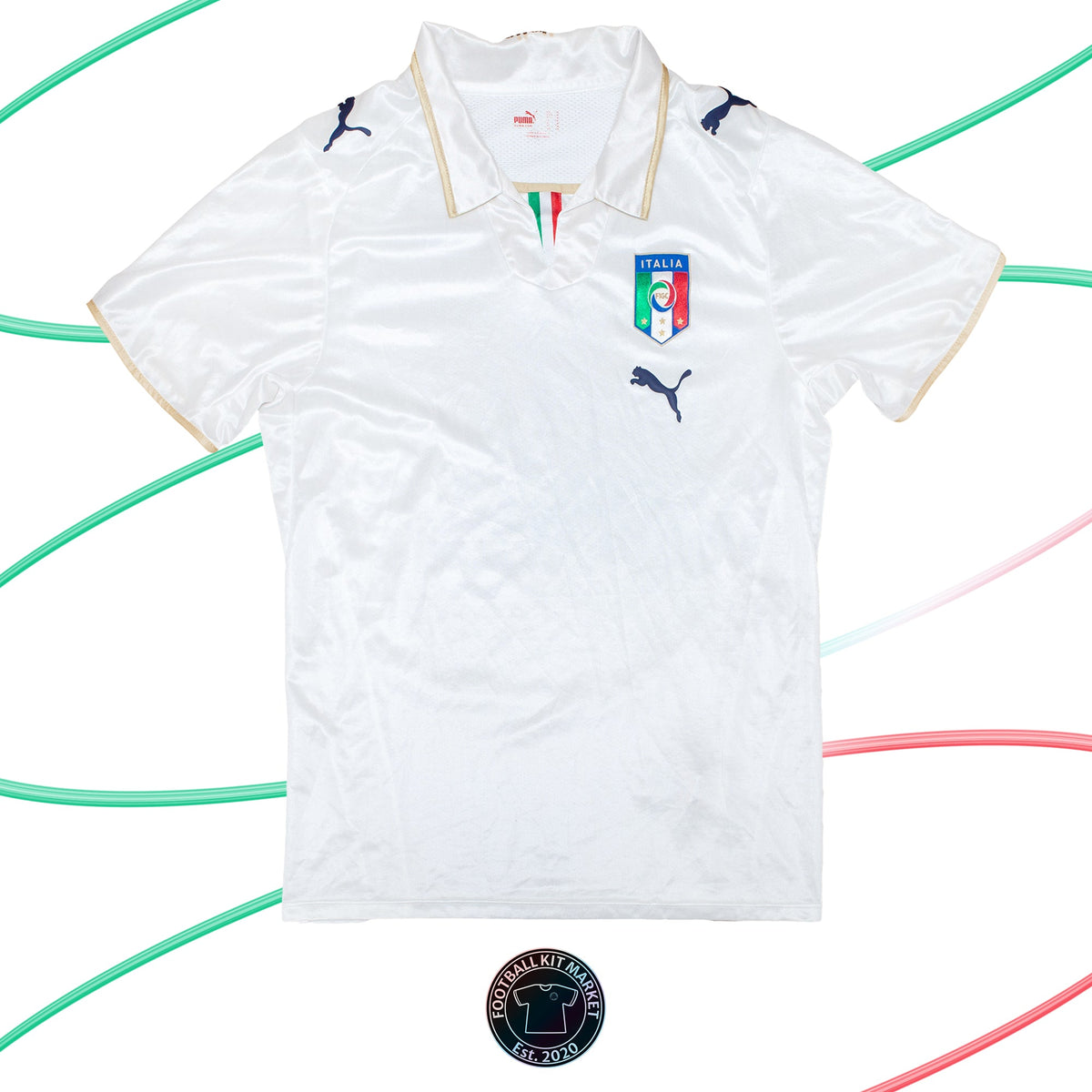 Genuine ITALY Away Shirt (2007-2009) - PUMA (M) - Product Image from Football Kit Market