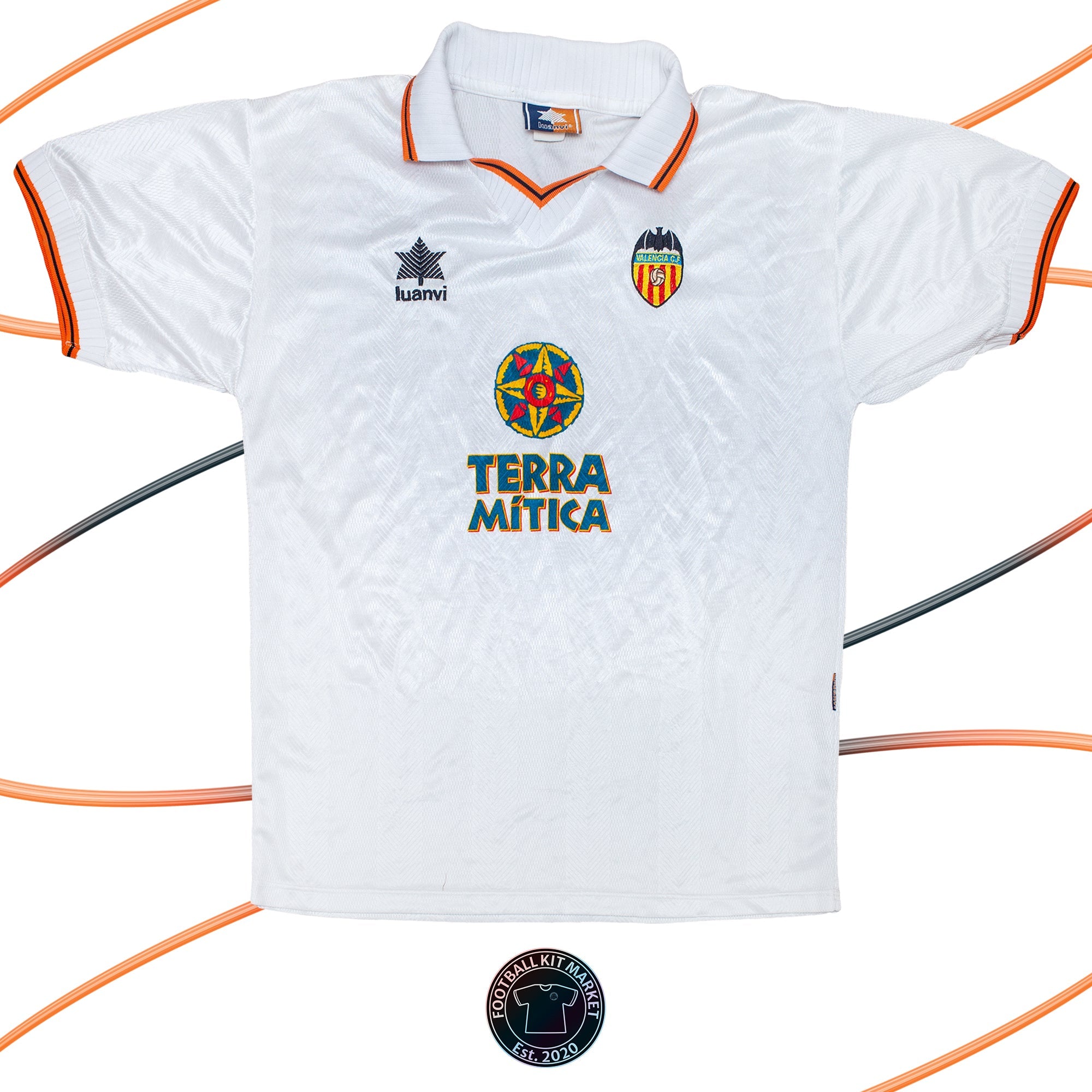 Genuine VALENCIA Home Shirt (1998-1999) - IUANVI (XL) - Product Image from Football Kit Market