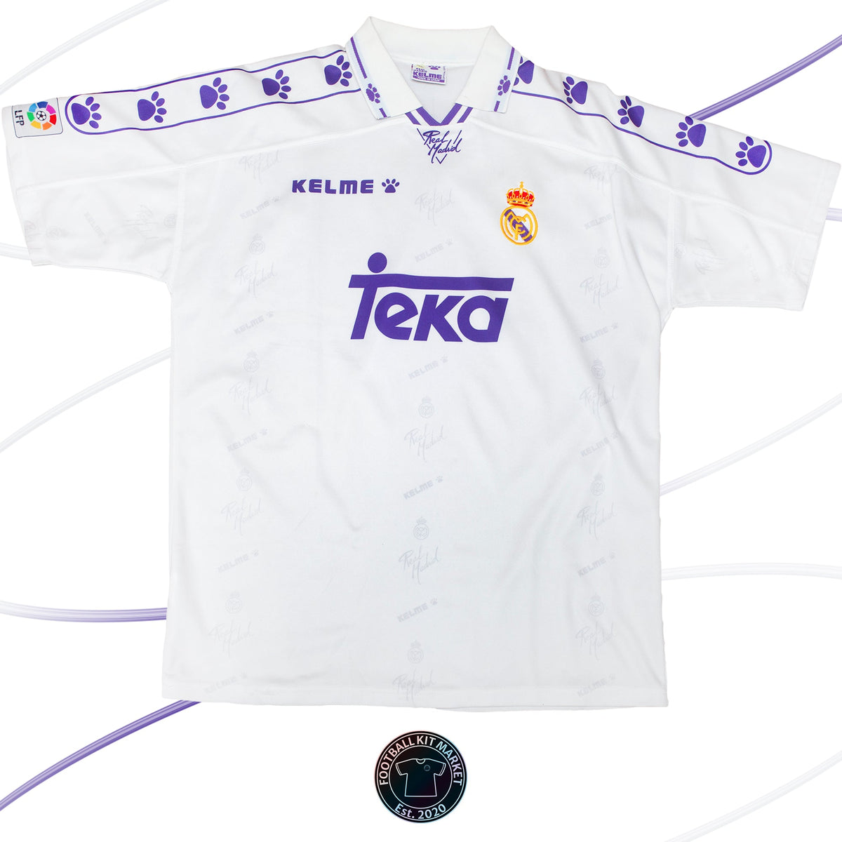 Genuine REAL MADRID Home (1994-1996) - KELME (L) - Product Image from Football Kit Market