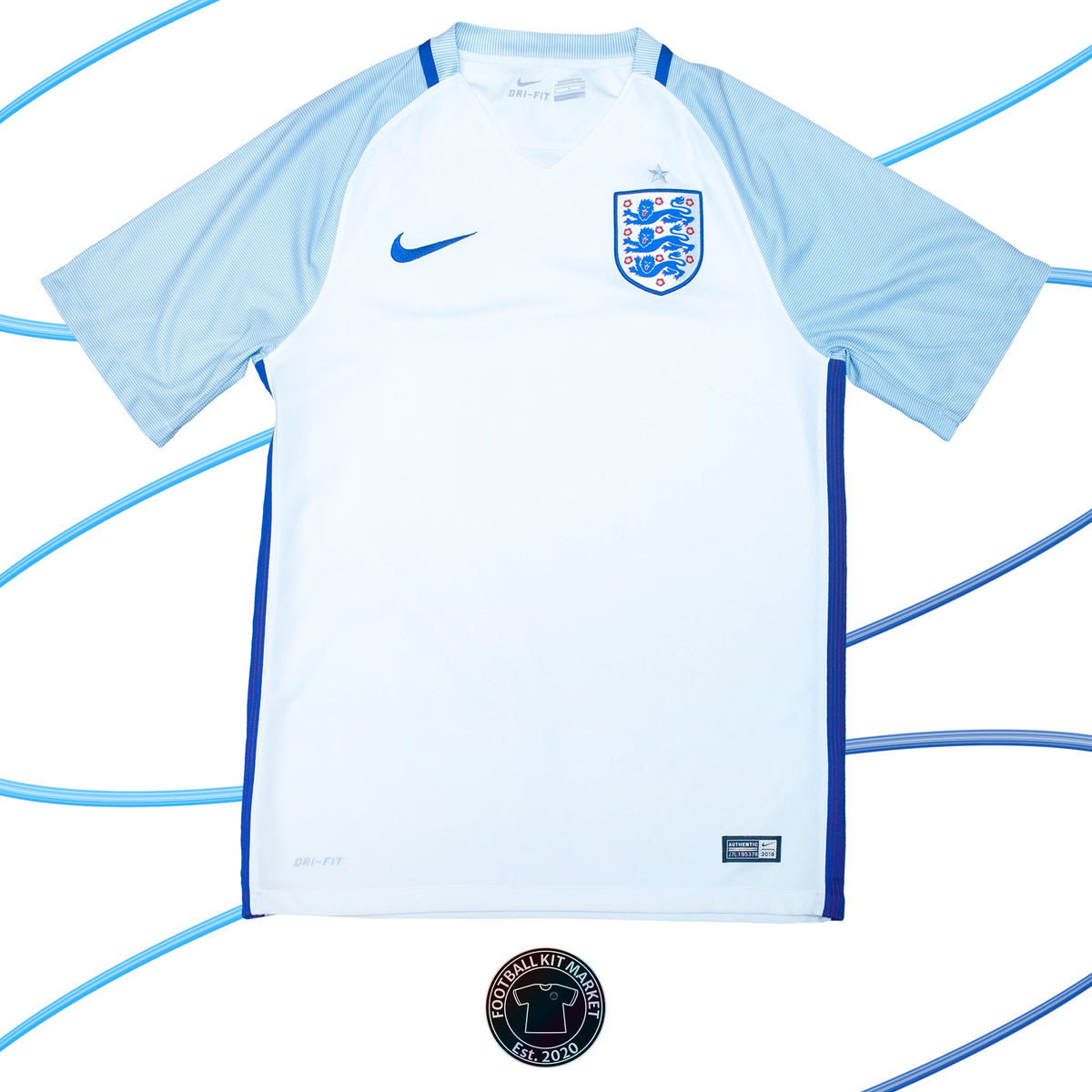 Genuine ENGLAND Home (2016-2018) - NIKE (S) - Product Image from Football Kit Market