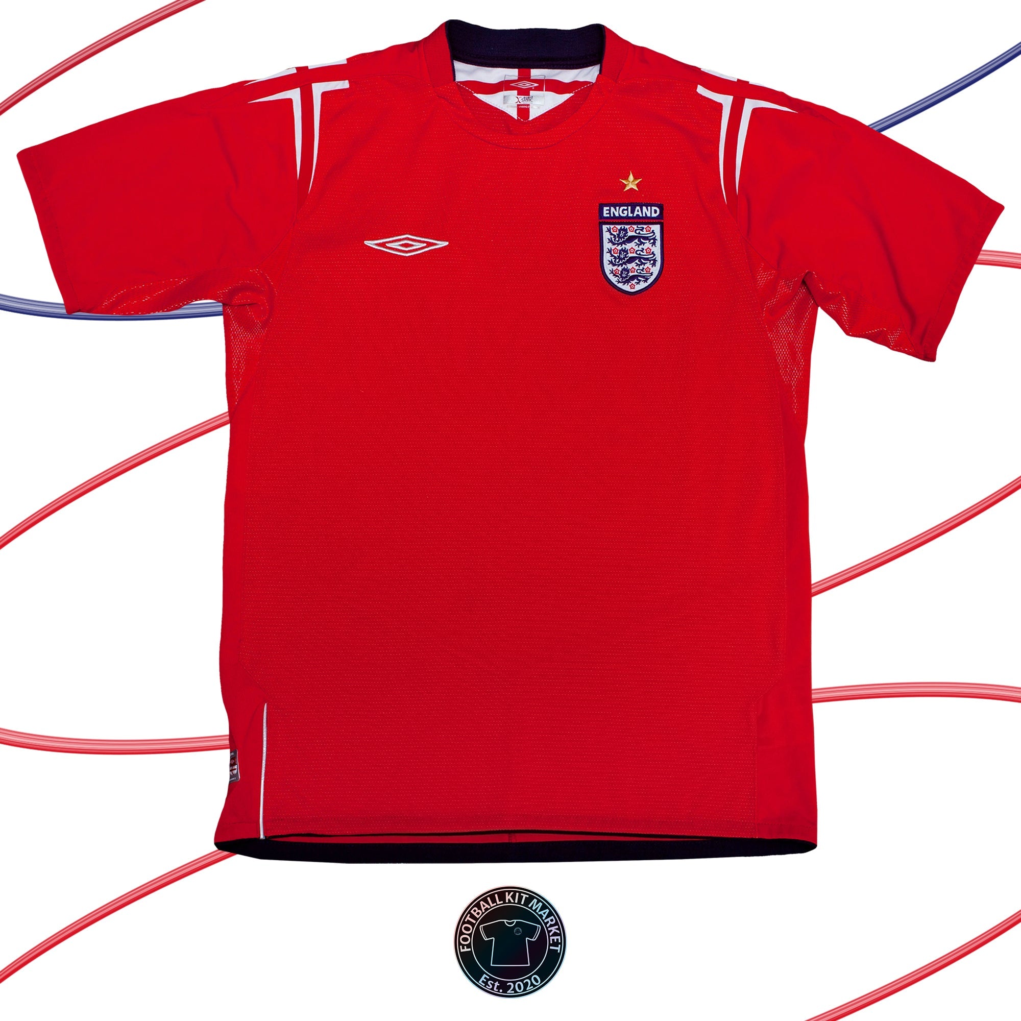 Genuine ENGLAND Away Shirt (2004-2006) - UMBRO (M) - Product Image from Football Kit Market